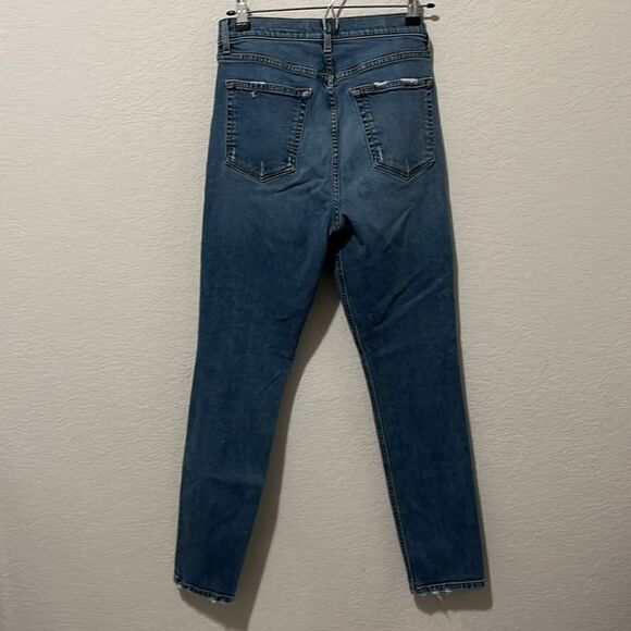 REFORMATION Slightly Distressed Blue Jeans, Size 29 - Picture 7 of 8